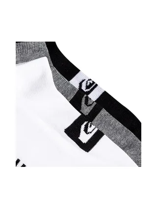 x3 Chaussettes Blanches/Noires/Grises Homme Quiksilver 3ankle 2