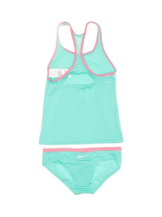 Maillot de bain 2 pièces Turquoises/Rose Fille Nike Racerback 2