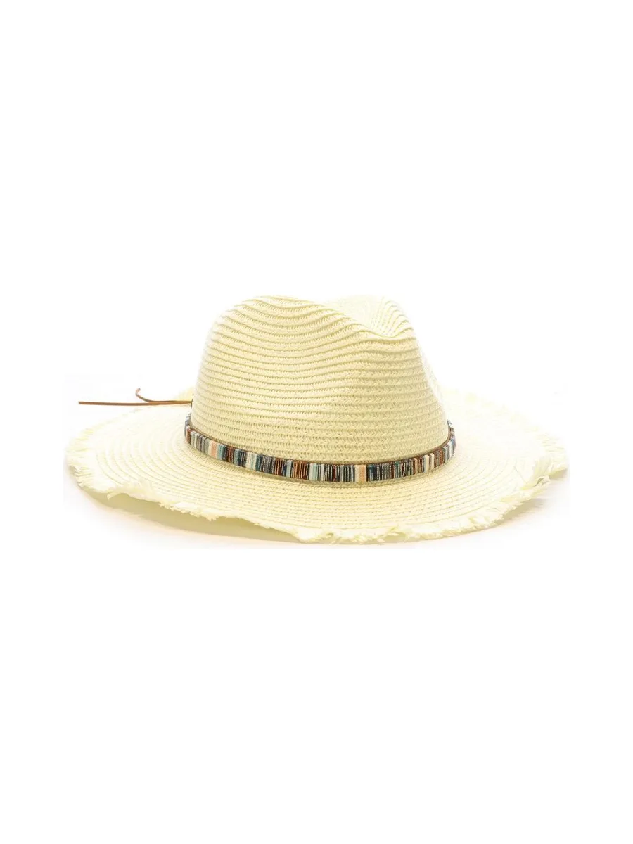 Chapeaux Blanc Femme Via Lorenzo Fedora Ivoire 3