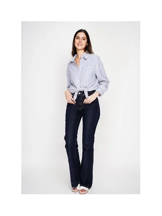 Chemise longue coupe oversize Poche poitrine à manches longues à reyure 4