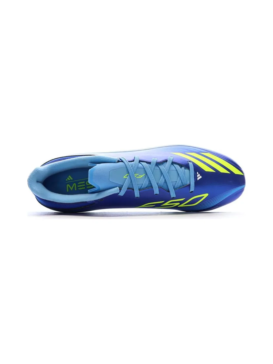 Chaussures de Foot Bleu/Jaune Adidas F50 Messi League FG/MG 5