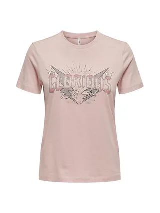 T-shirt Rose Femme Only Lima 1