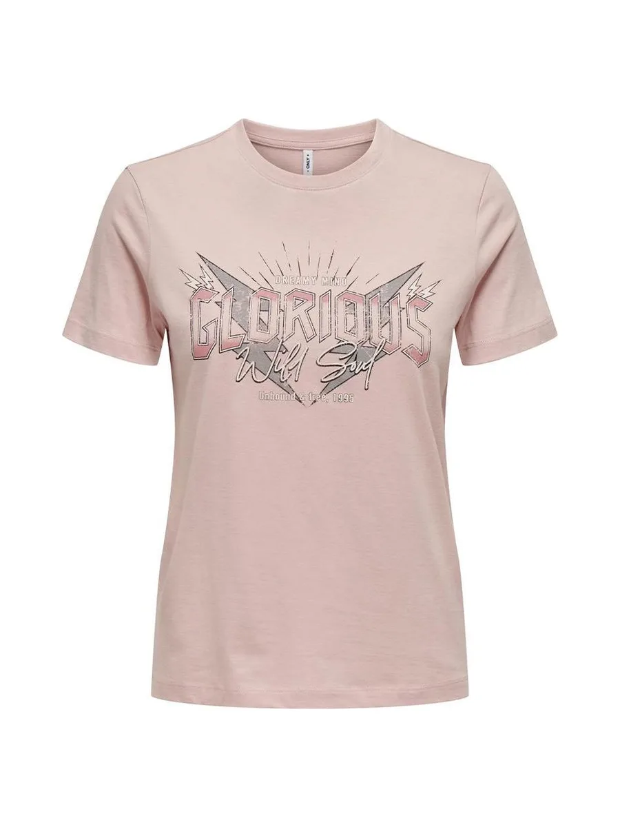 T-shirt Rose Femme Only Lima 2