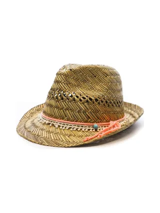 Chapeaux Paille Via Lorenzo Trilby Naturel 1