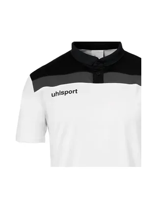 Polo Blanc/Noir Homme UHLSPORT Offense 23 2
