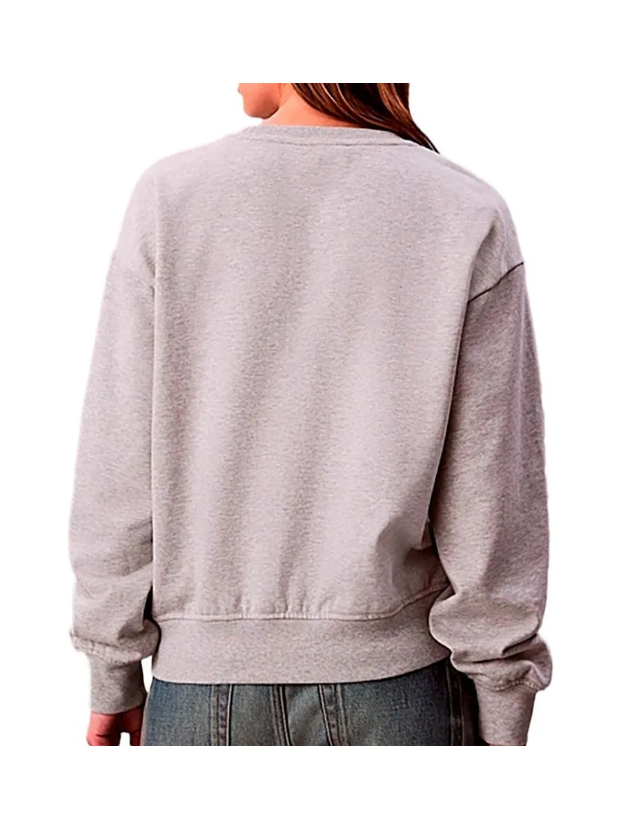 Sweat Gris Femme Calvin Klein Jeans Archive Logo Fren 2