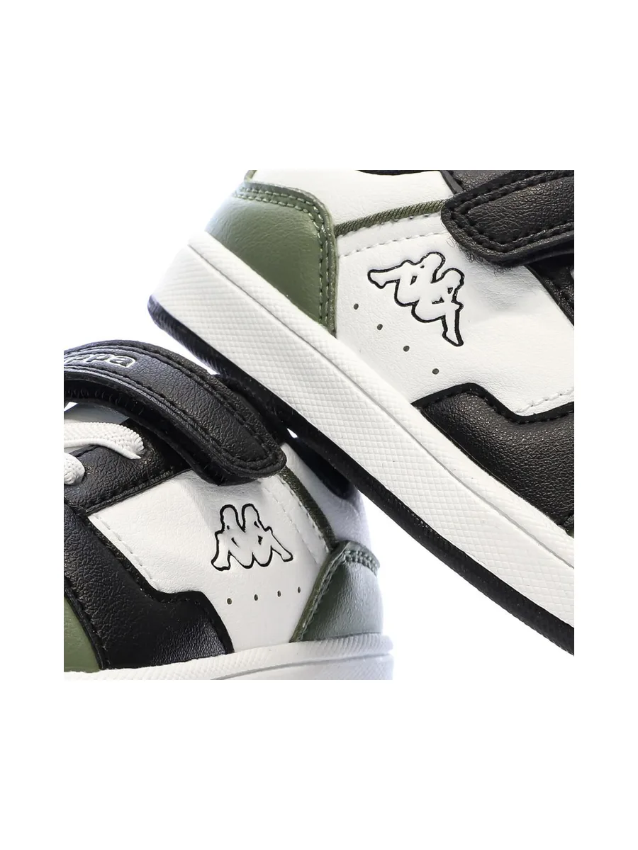 Baskets Blanc/Vert Garçon Kappa Logo Shay 1.0 8