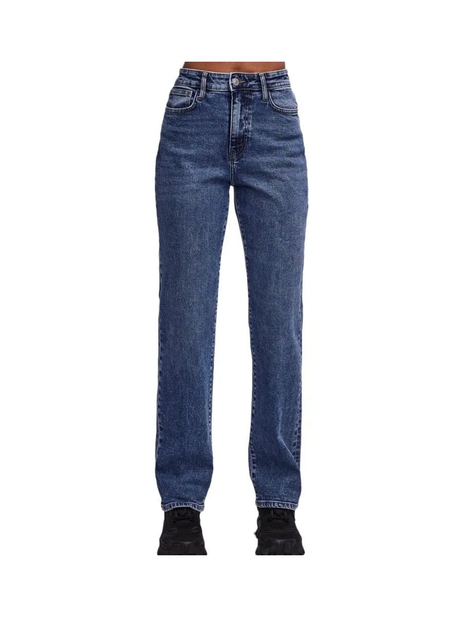 Jean Droit Bleu Femme Pieces Kelly 17147293 2