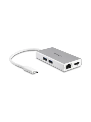 USB C Multiport Adapter - PD - Silver 1