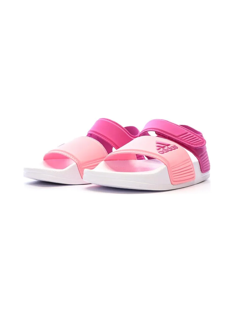 Sandales Roses/Blanches Fille Adidas Adilette K 5