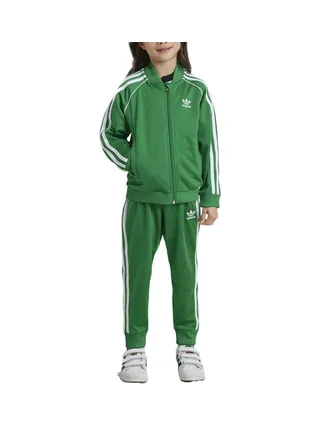 Survêtement Vert Garçon Adidas Tracksuit 2