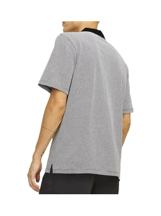 Polo Blanc/Noir Homme Jack & Jones Waylon 2