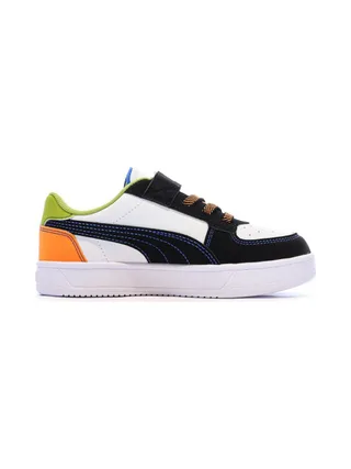Baskets Blanches/Noires/Bleu Garçon Puma Caven 2.0 2