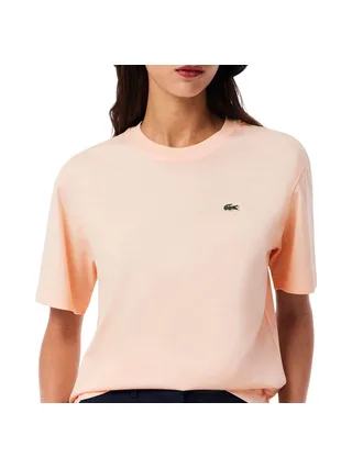 T-shirt Orange Clair Femme Lacoste TF7215 1