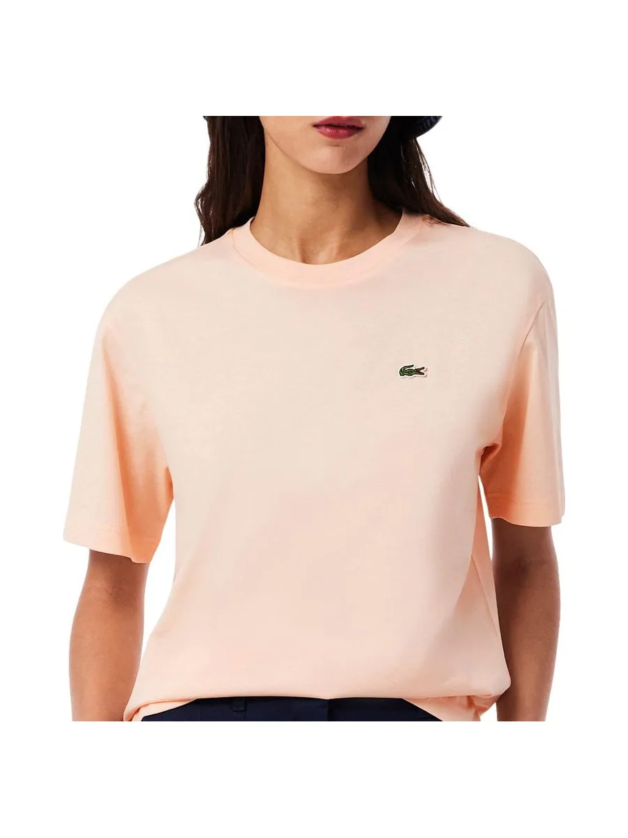 T-shirt Orange Clair Femme Lacoste TF7215 2