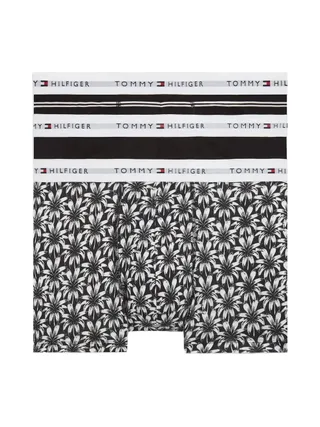 X3 Boxers Noir/Blanc Homme Tommy Hilfiger Trunk Print+ 1