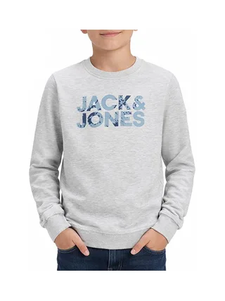 Sweat Gris Chiné Garçon Jack & Jones Splash 1
