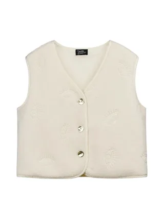Gilet Blanc Femme Teddy Smith Eyes 1