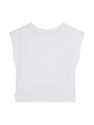 T-Shirt Blanc Fille Billieblush U21038 2