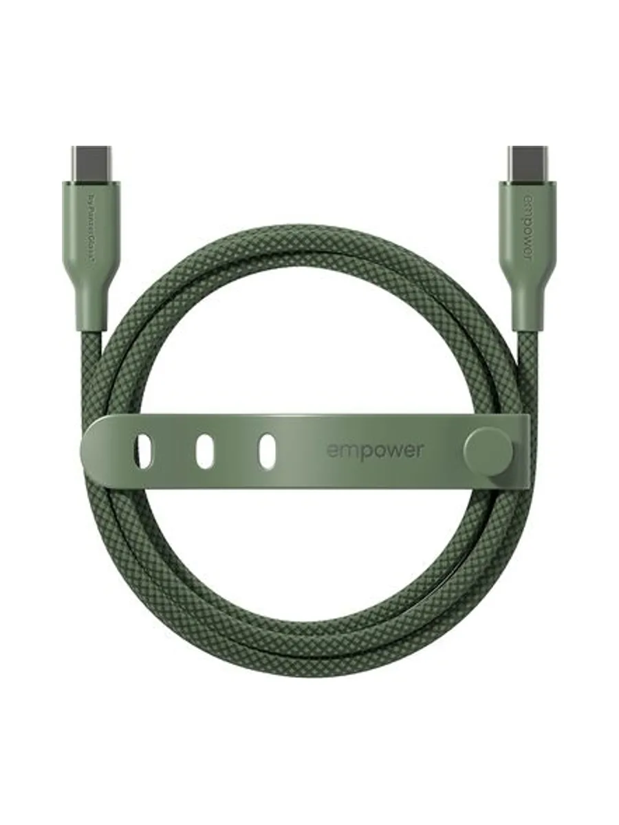 PanzerGlass empower™ by ® Racing 60W USB-C to USB-C Cable | USB 2.0 | 2M | Sage USB cable 4