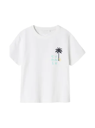 T-shirt Blanc Fille Name it Jerko 1