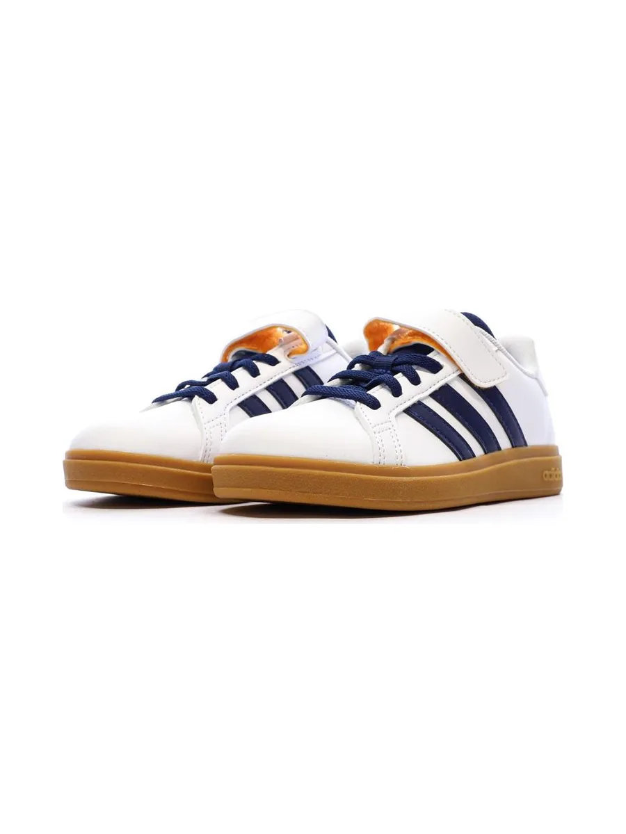 Baskets Blanche/Bleu Garçon Adidas Grand Court 2.0 El C 7