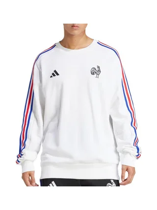France Rugby Sweat Blanc Homme Adidas ESS 1