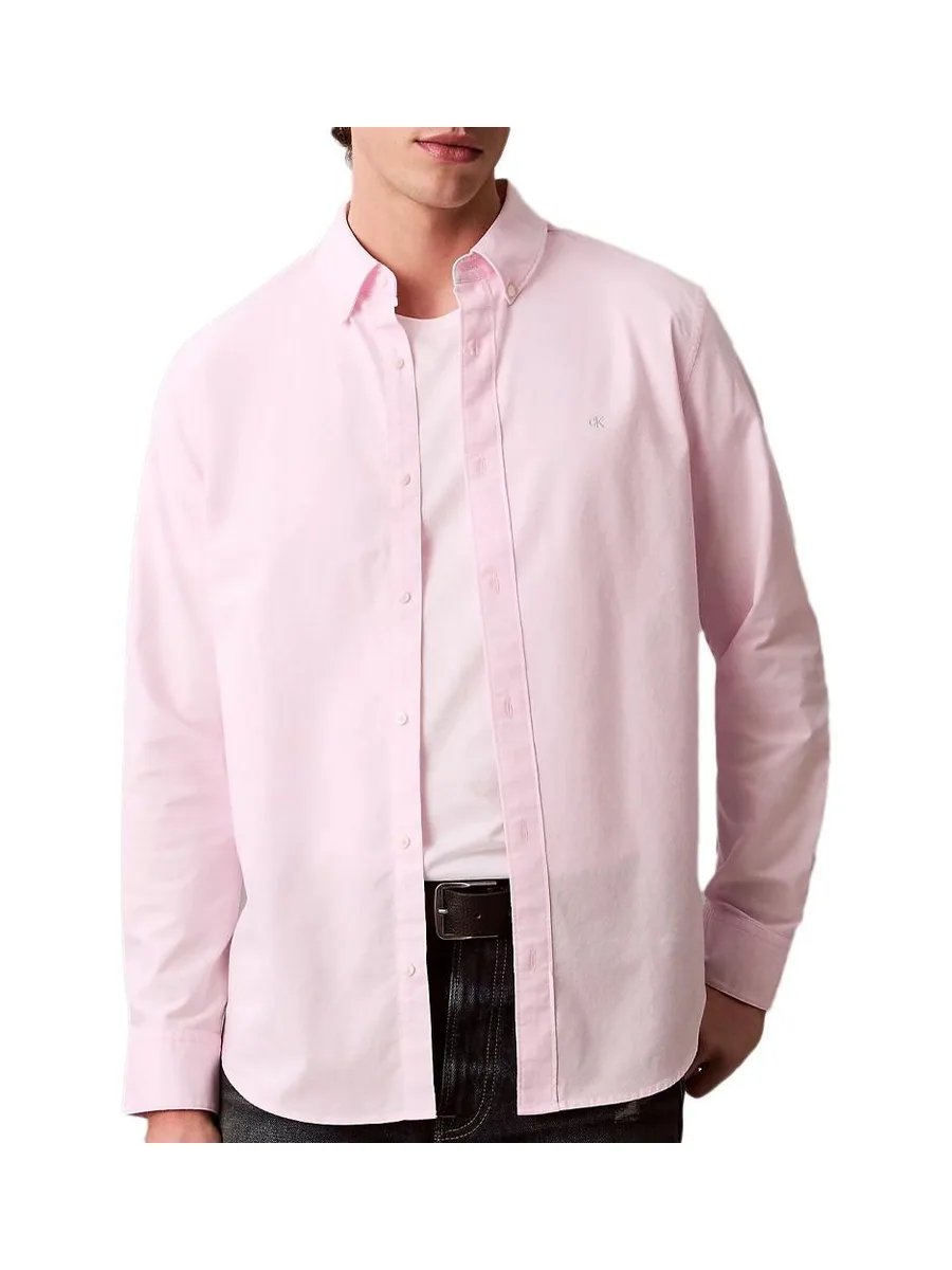 Chemise Rose Homme Calvin Klein Jeans Oxfords 1