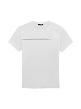 T-shirt Blanc Homme TBS MELUTEE 1
