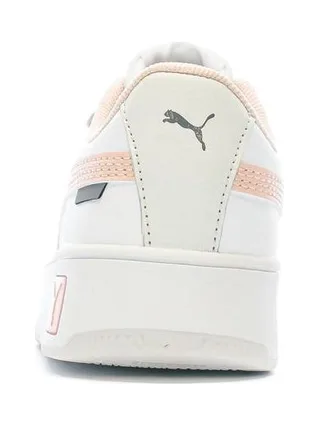 Baskets Blanches/Rose Fille Puma Carina 04 3