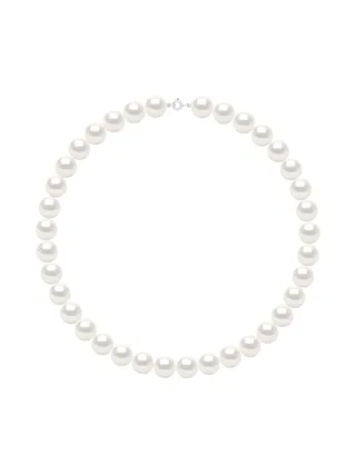 Collier Véritables Perles d'Eau Douce Rondes 12-13 mm — Or 375 Millièmes — 42 cm 1