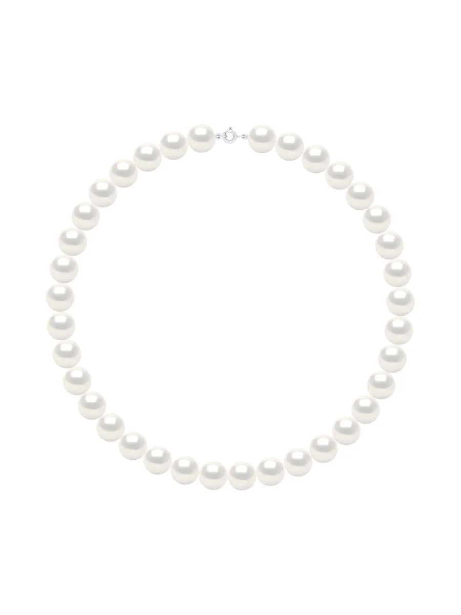 Collier Véritables Perles d'Eau Douce Rondes 12-13 mm — Or 375 Millièmes — 42 cm 1