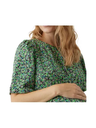 Robe de Grossesse Verte Femme Vero Moda Marternity Janina 3