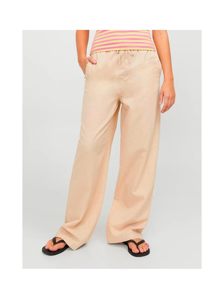 Pantalon JJXX Flora en lin mélangé 2