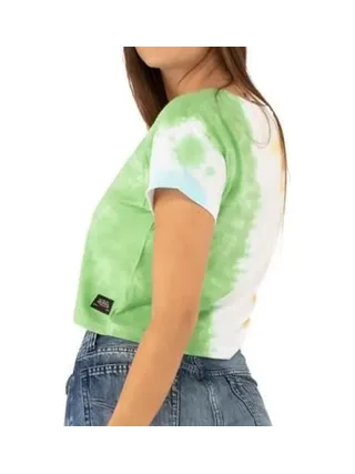 T-shirt Blanc/Vert Femme Von Dutch Effet Tye & Dye 2