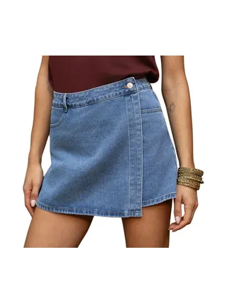 Jupe Short Bleu Clair Femme Oraije Jadene 1