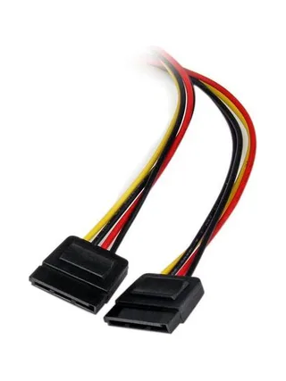 12" LP4 to 2x SATA Power Y Cable Adapter 3