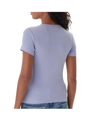 T-Shirt Violet Femme Tommy Hilfiger Badge DW0DW17881 2