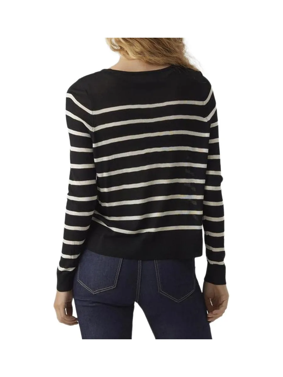 Pull Rayures Noir Femme Vero Moda Nova 2