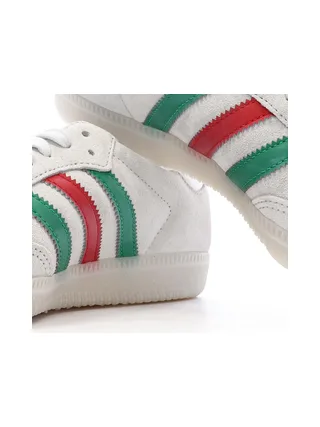 Baskets Grises/Vertes/Rouges Homme Adidas Samba 7