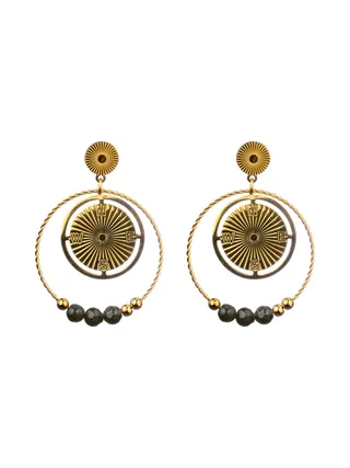 Boucles d'oreilles Dora - Noir 1
