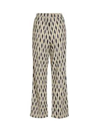Pantalon Beige/Bleu Femme Vila Viadda 2