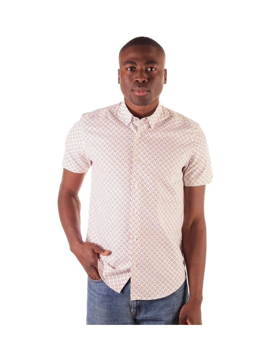 Chemise BEN SHERMAN à imprimé carré délavé 13