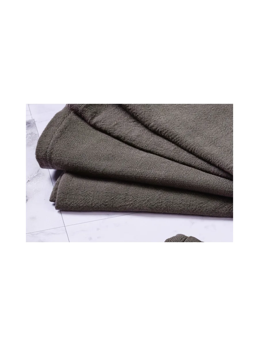 Serviette de table - 6 pièces - Lin et coton blanc crème 108