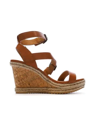 Sandales Compensée Camel Femme Chattawak Summer Camel 2