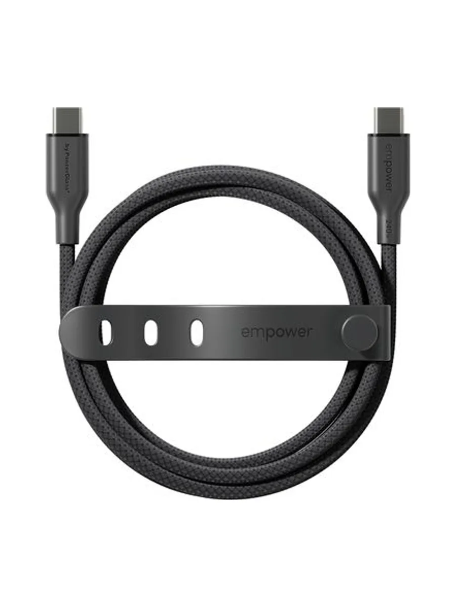 PanzerGlass empower™ by ® Racing 240W USB-C to USB-C Cable | USB 2.0 | 1.2M | Space Black USB cable 4