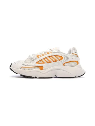 Baskets Blanches/Oranges Femme Adidas Ozmillen 1