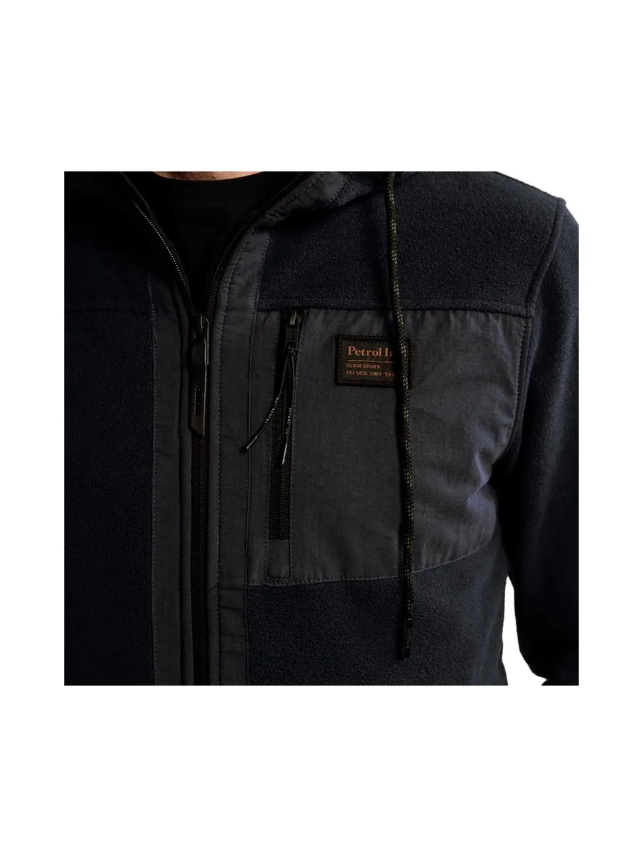 Sweat Noir Homme Petrol Industries Hooded 4
