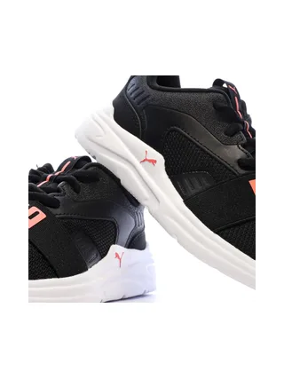 Baskets Noires/Blanches/Fushia Fille Puma Soft Wired 2 7