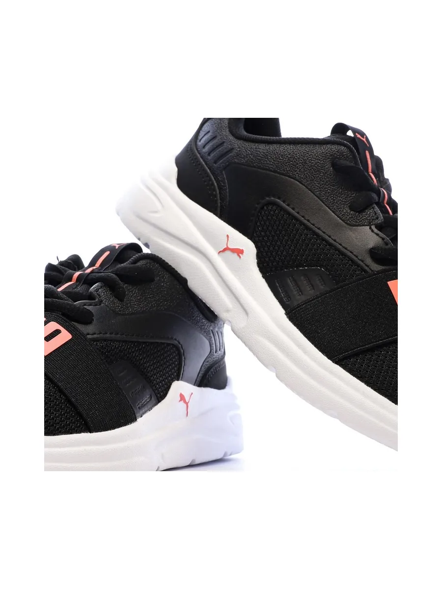 Baskets Noires/Blanches/Fushia Fille Puma Soft Wired 2 8